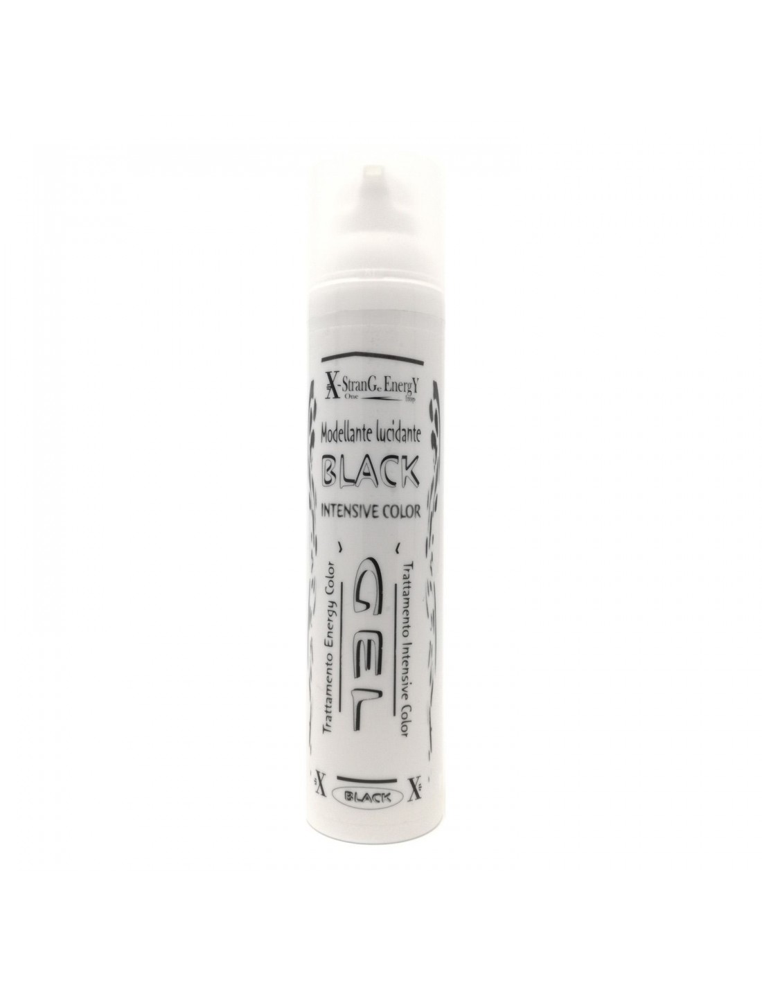 Gel Modellante Lucidante Coprente per Capelli Grigi Colore Nero 100Ml Made In Italy